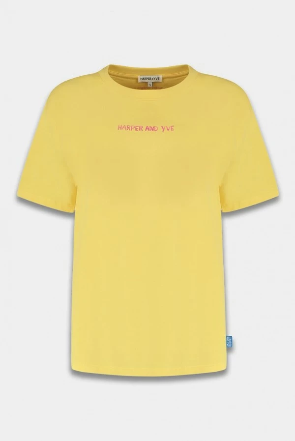 Camiseta Larga Amarilla Lobbi de Harper and Yve