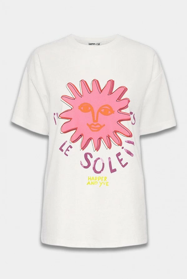 Camiseta Lesoleil Ecru