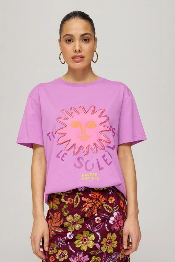 Camiseta Lesoleil Ecru