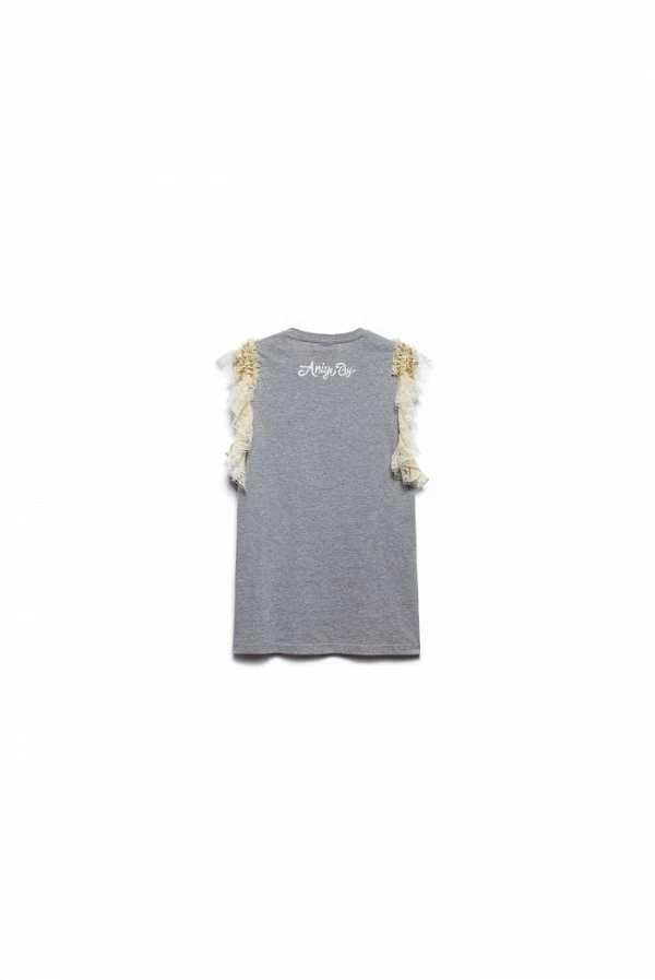 Camiseta Rolling Stones Gris Aniye By