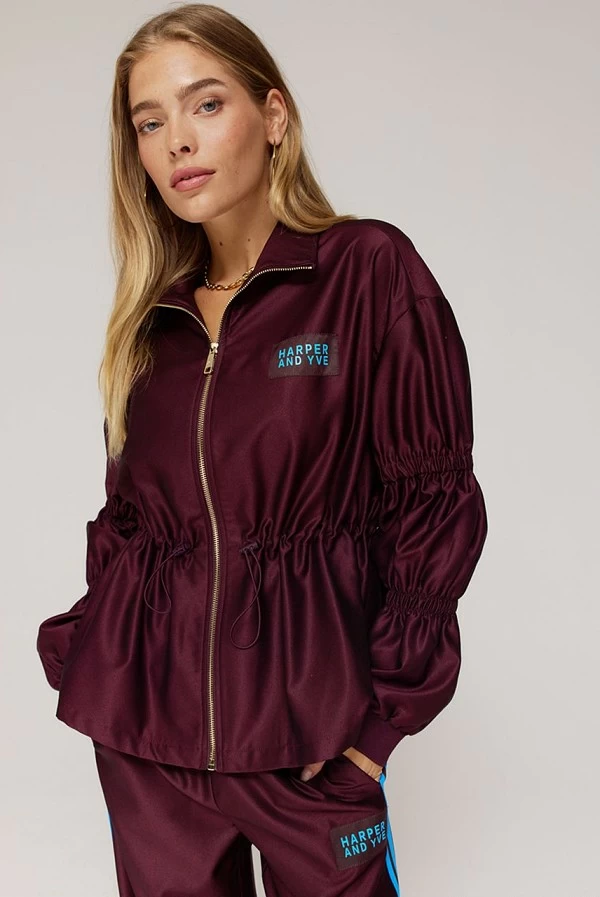 Cardigan corto Gina en mezcla de lana color chocolate – Mujer