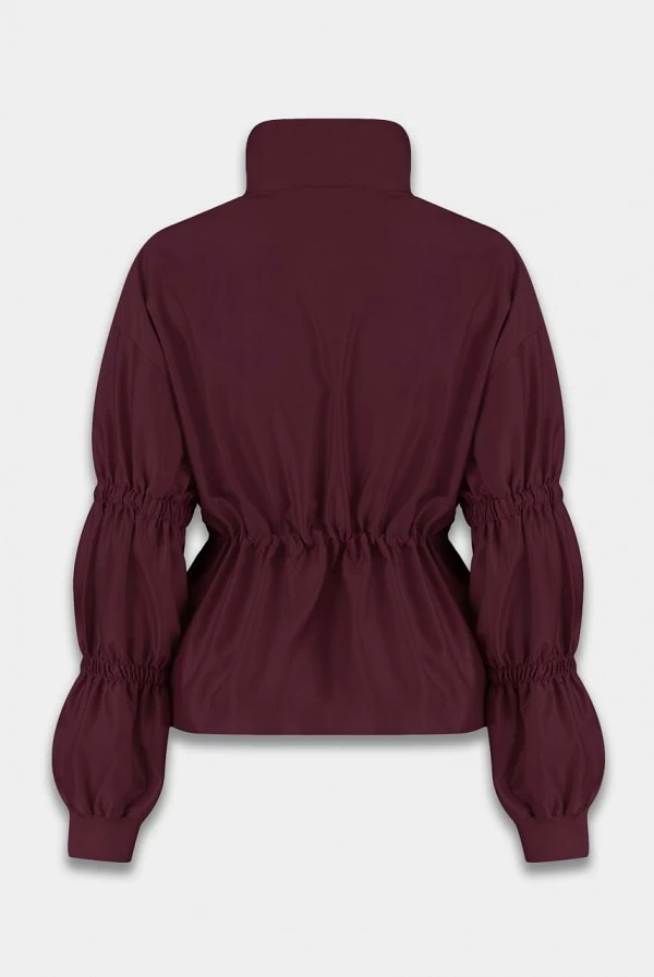 Cardigan corto Gina en mezcla de lana color chocolate – Mujer