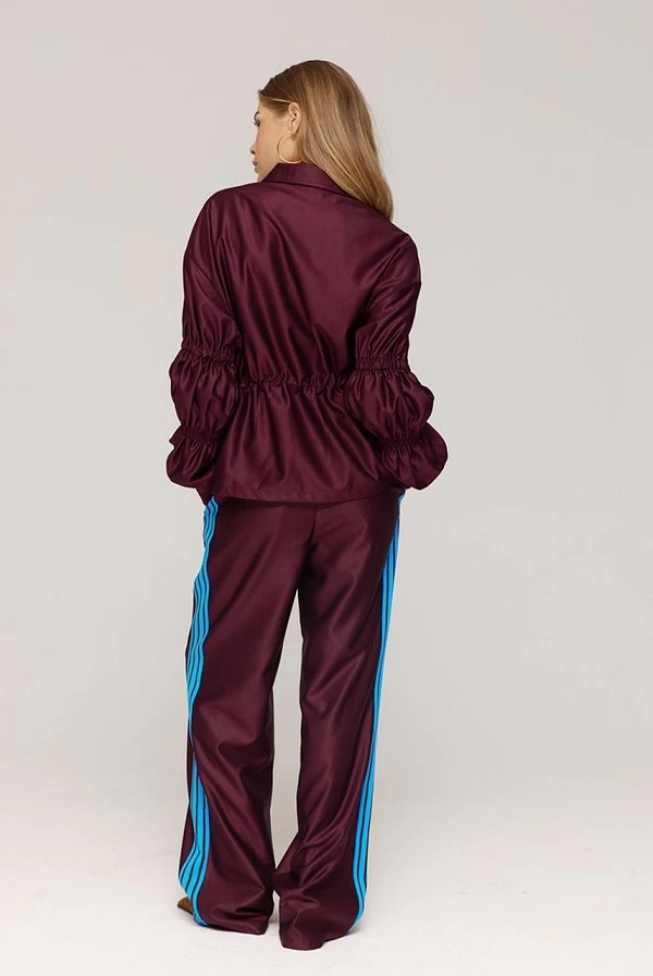 Cardigan corto Gina en mezcla de lana color chocolate – Mujer