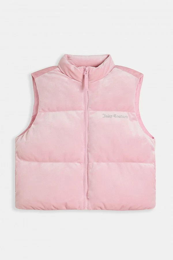 chaleco terciopelo rosa juicy couture