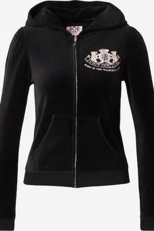 chandal dos piezas terciopelo negro juicy couture
