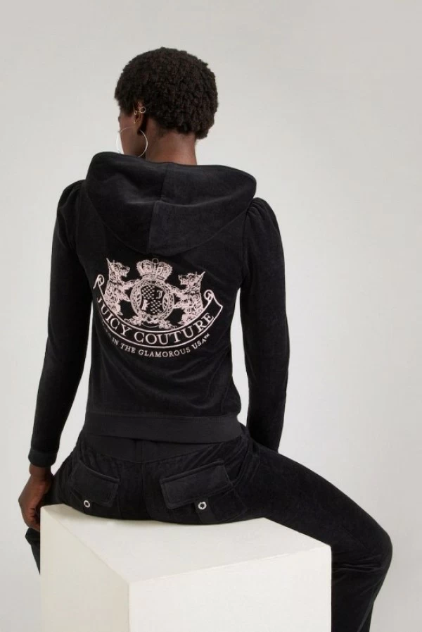 chandal dos piezas terciopelo negro juicy couture
