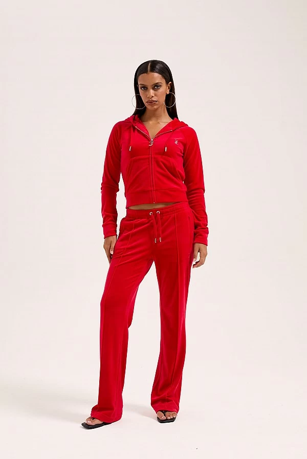 chandal dos piezas terciopelo rojo juicy couture