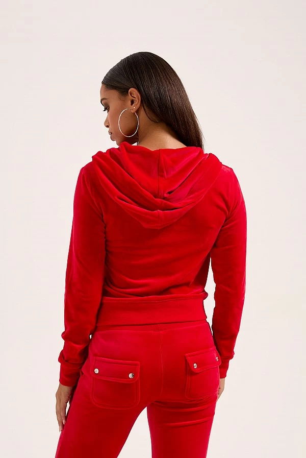 chandal dos piezas terciopelo rojo juicy couture
