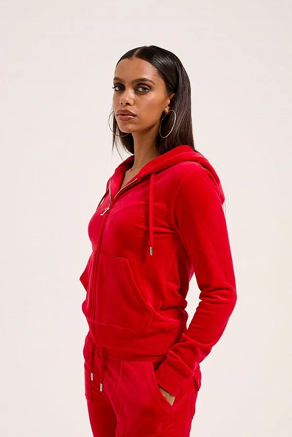 chandal dos piezas terciopelo rojo juicy couture