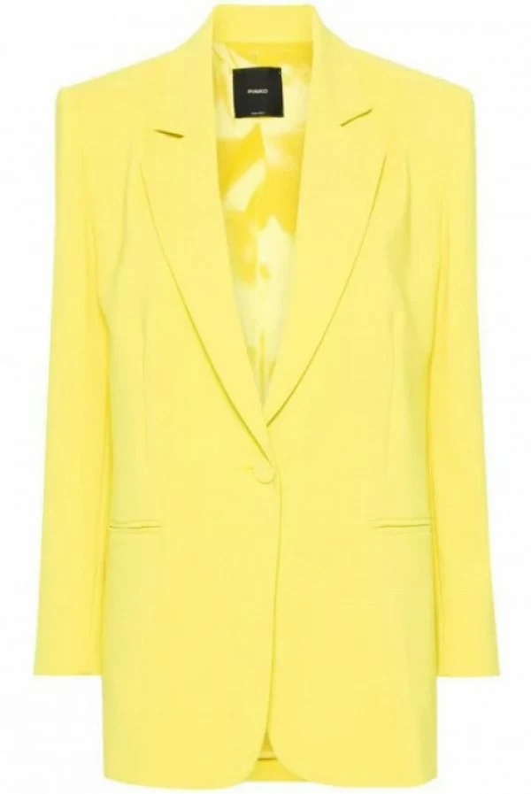 chaqueta amarilla pinko