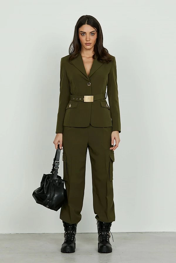 chaqueta ambel verde militar relish