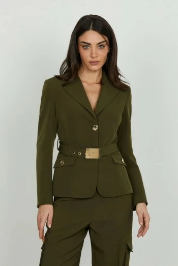 chaqueta ambel verde militar relish