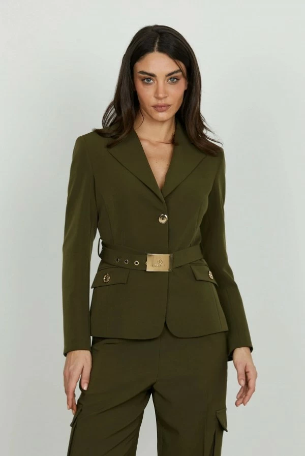chaqueta ambel verde militar relish