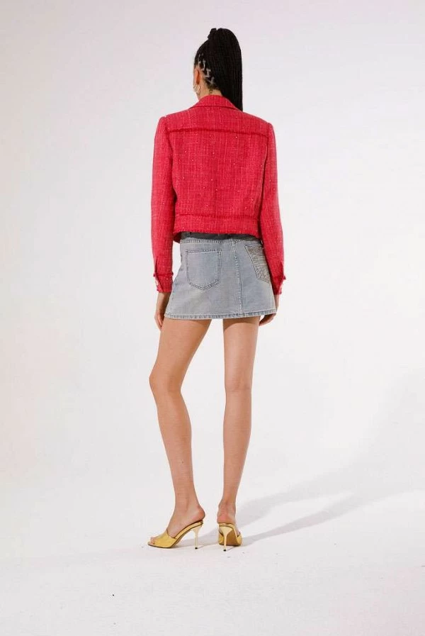 Chaqueta goa goa Leska Chanel con Lentejuelas Fucsia