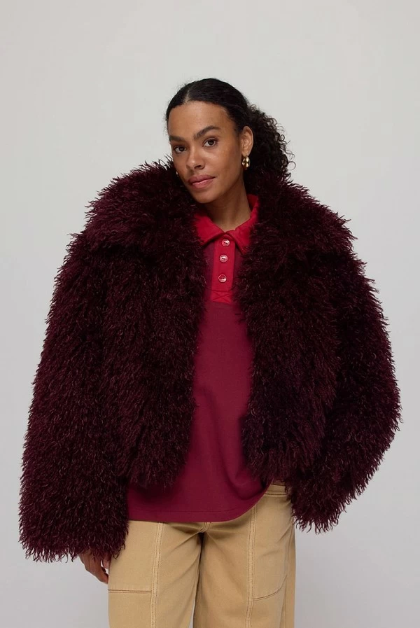 Chaqueta maxi Stacy en tono marrón oscuro – harper and yve