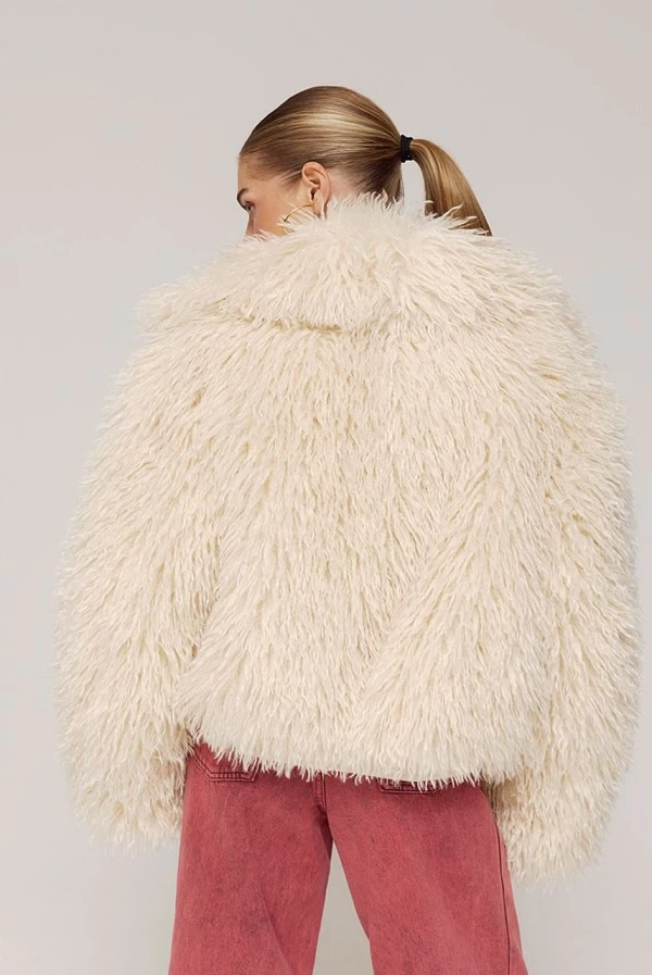 chaqueton corto pelo sintetico harper and yve