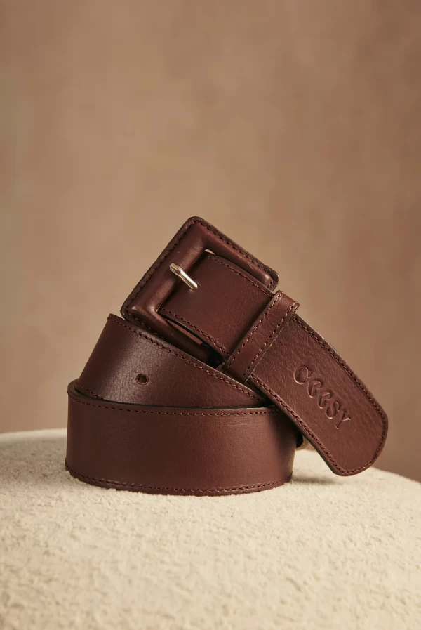 CINTURON RENATA BASICO MARRON