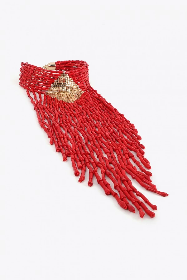 Collar Cascada de Cuentas Coral Lola Casademunt