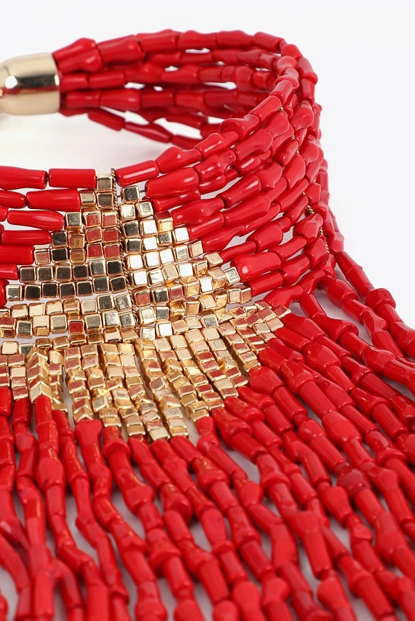 Collar Cascada de Cuentas Coral Lola Casademunt