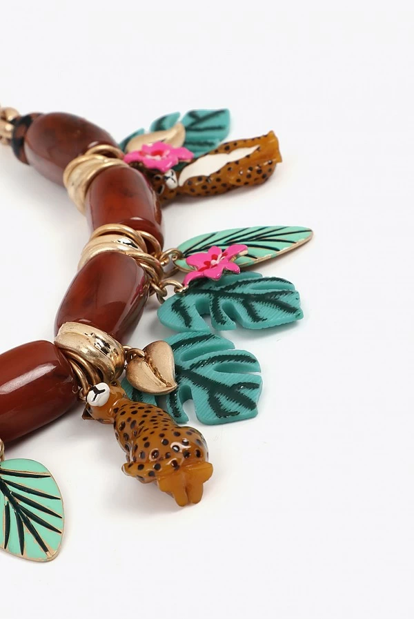 Collar Corto con Charms Tropicales Lola Casademunt