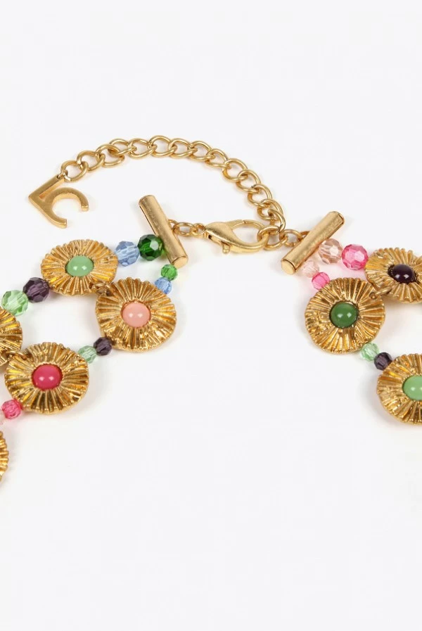 Collar Doble con Flores y Abalorios Lola Casademunt