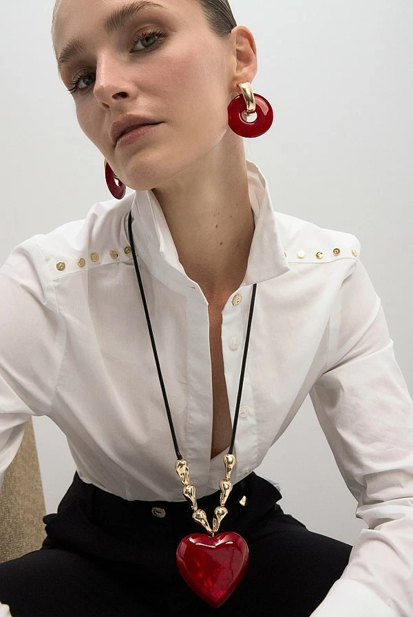 Collar LOLA CASADEMUNT largo colgante corazón