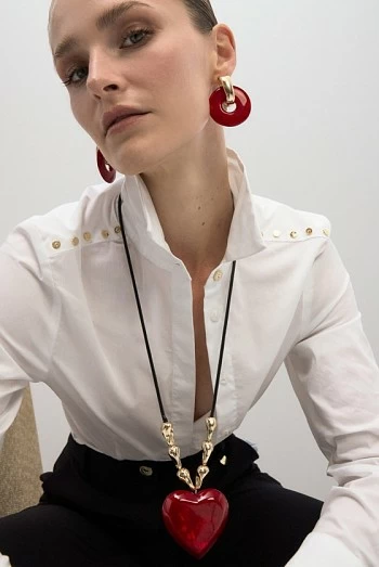 Collar LOLA CASADEMUNT largo colgante corazón