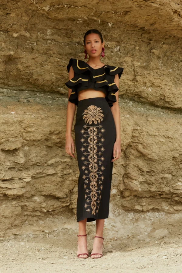 Conjunto Maldivas Coosy negro bordado Conjunto Maldivas Coosy negro bordado