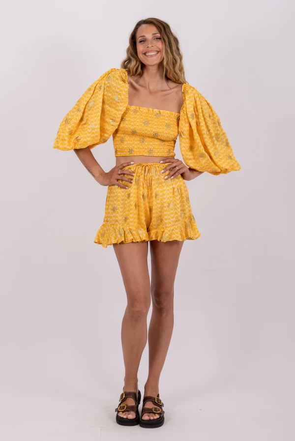 Conjunto Pepita Amarillo con Soles Dorados – Sundress