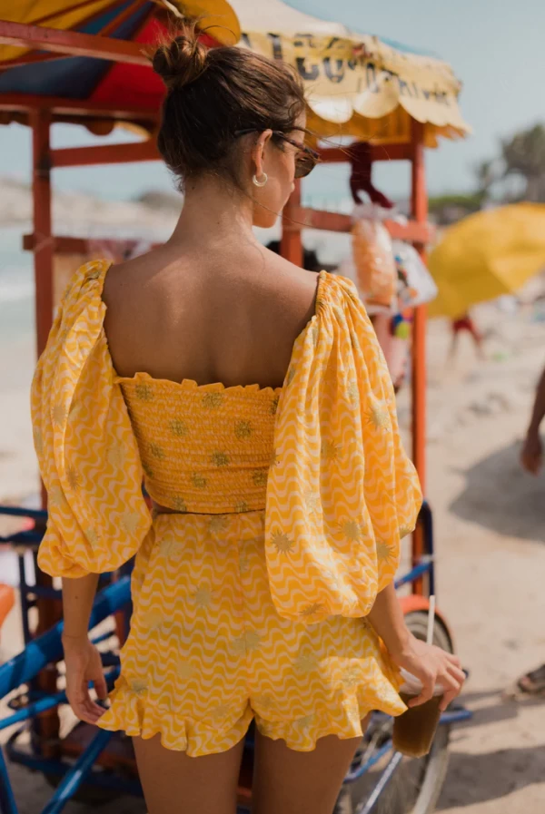 Conjunto Pepita Amarillo con Soles Dorados – Sundress