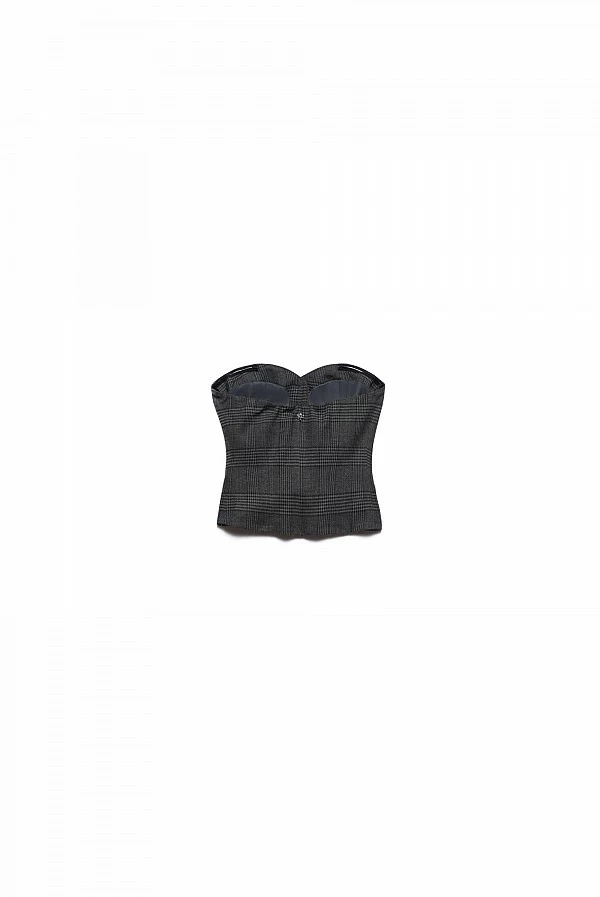 corset top daliah cuadros gris aniye by