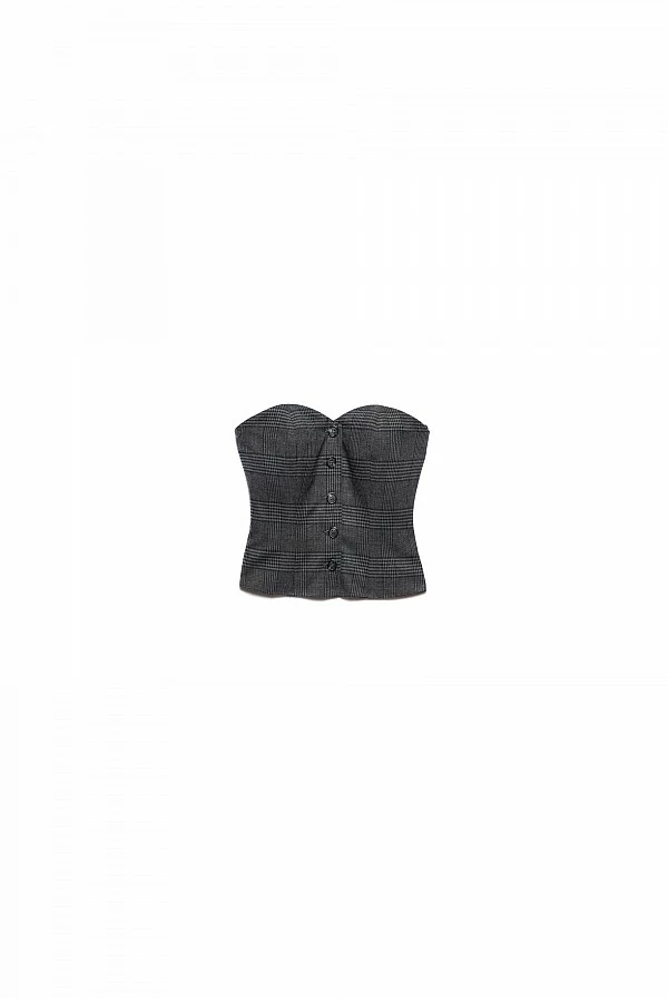 corset top daliah cuadros gris aniye by