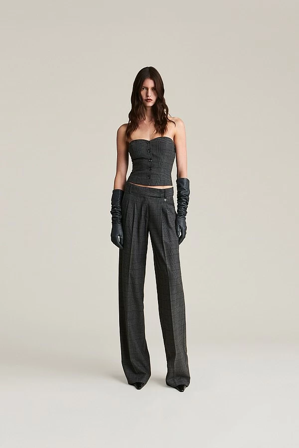corset top daliah cuadros gris aniye by
