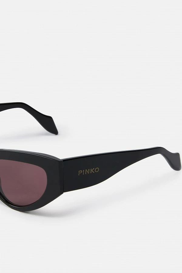Gafas de sol cat-eye en acetato con logo lateral – Pinko
