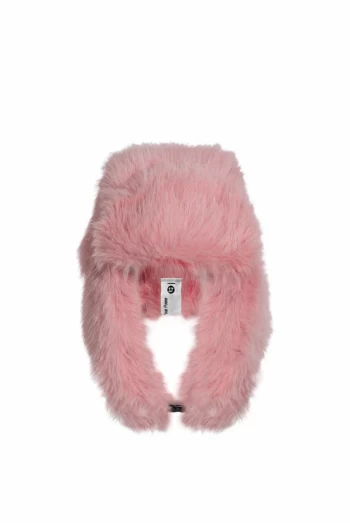 Gorro de Piel Sintética Rosa con Orejeras – VDR
