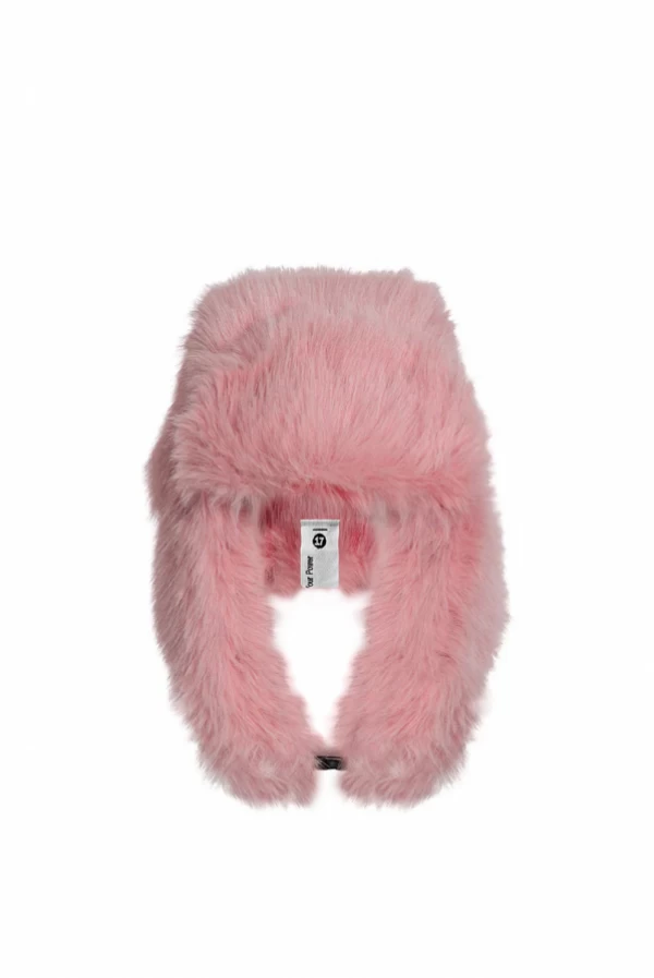 Gorro de Piel Sintética Rosa con Orejeras – VDR