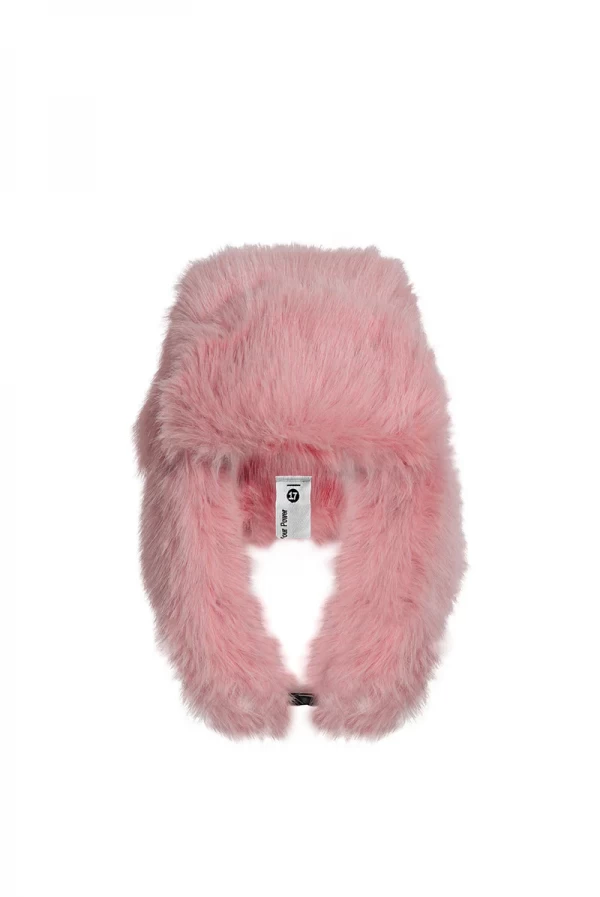 Gorro de Piel Sintética Rosa con Orejeras – VDR