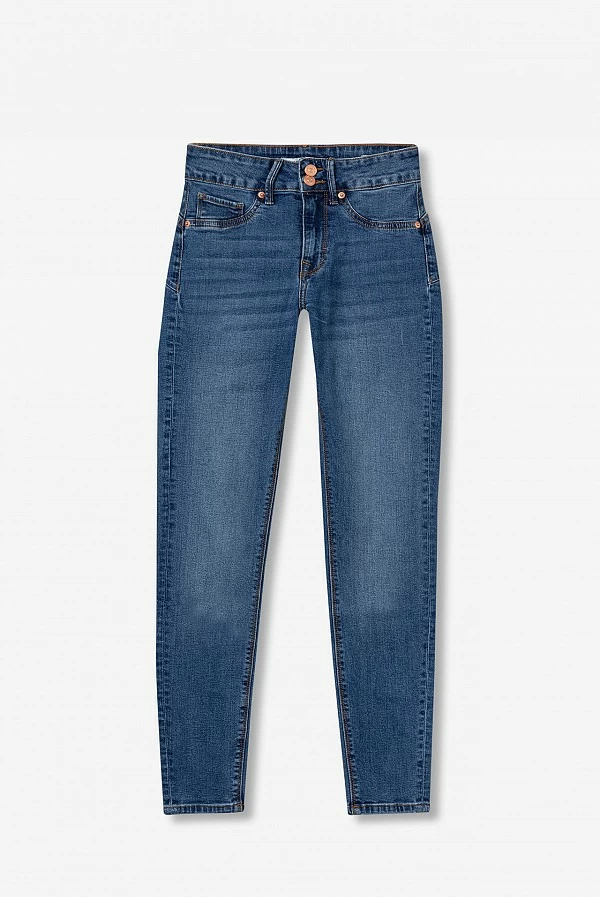 Jeans ajustados de tiro medio con efecto push-up – Tiffosi
