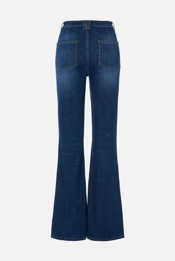 Jeans campana Scripta - Tejanos de tiro alto cómodos
