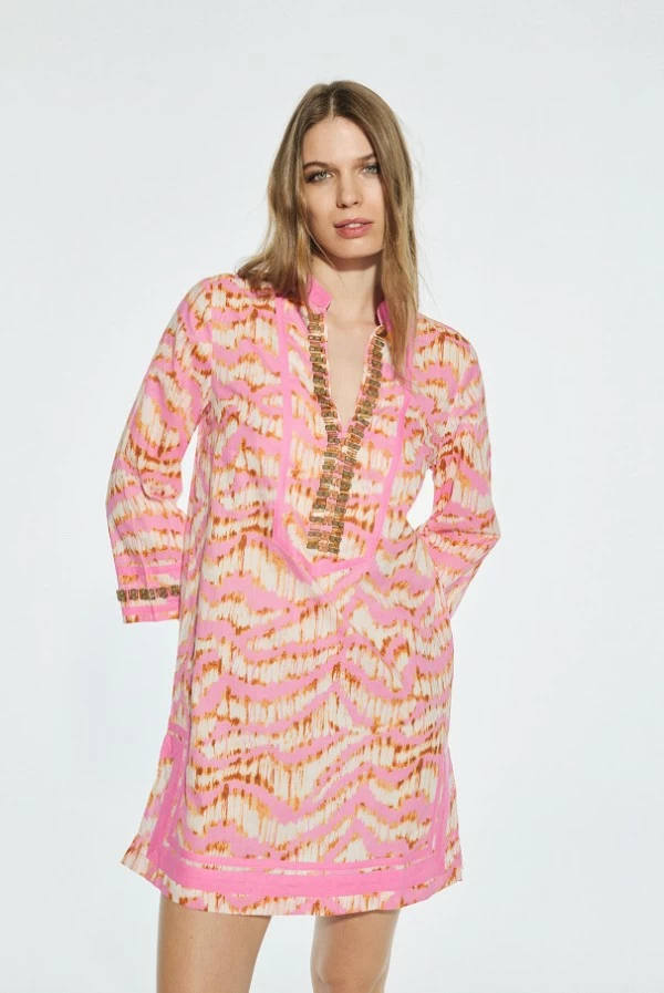 Kurta Camisola con Detalles de Piedras Lola Casademunt