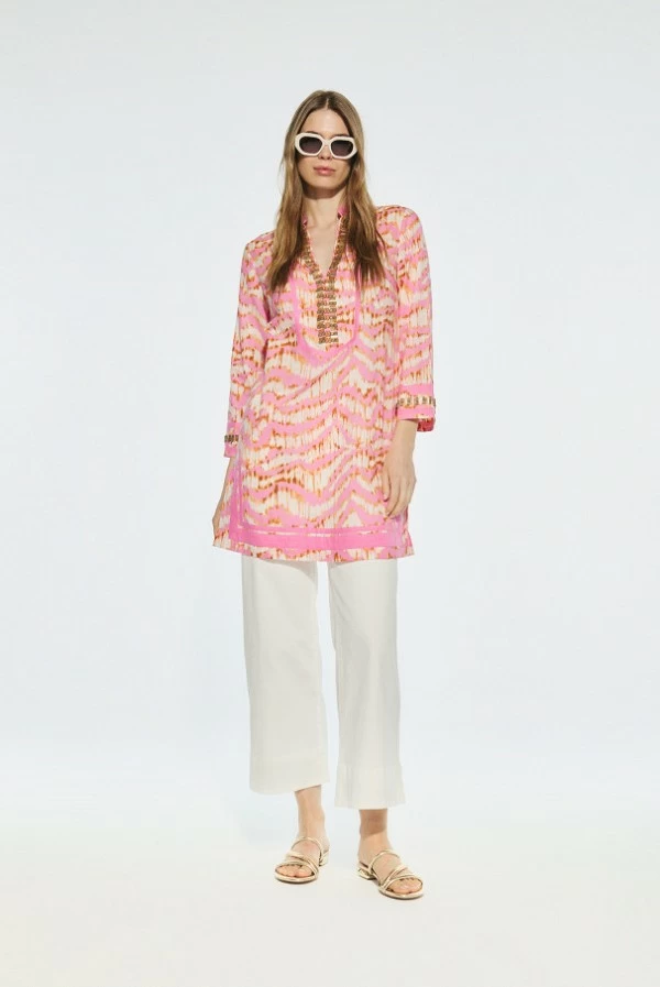 Kurta Camisola con Detalles de Piedras Lola Casademunt