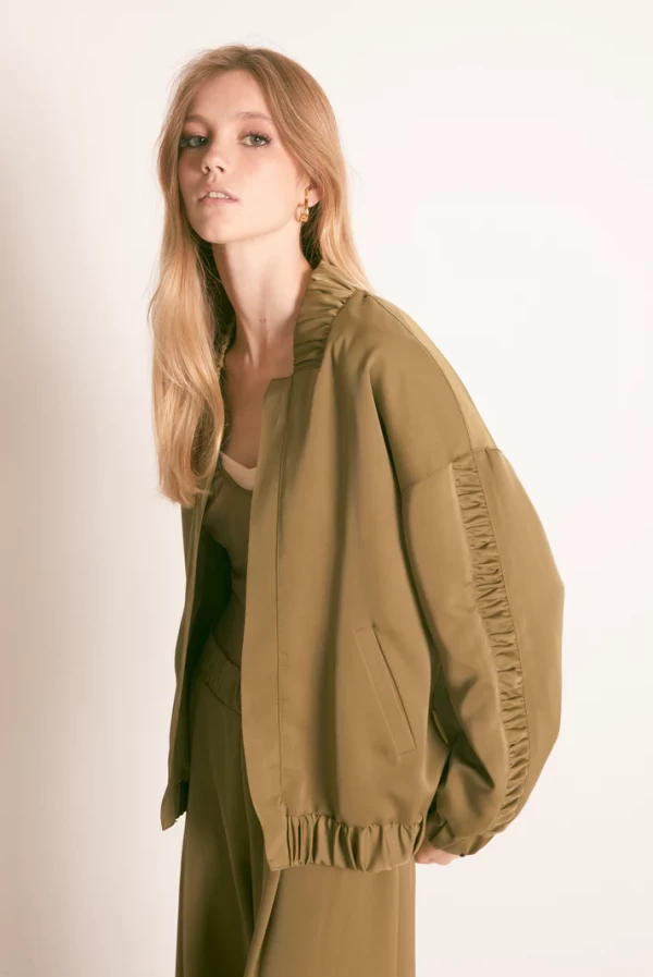 Maxi chaqueta bomber masavi
