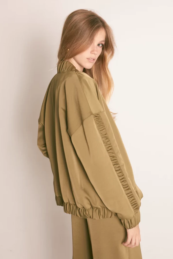 Maxi chaqueta bomber masavi