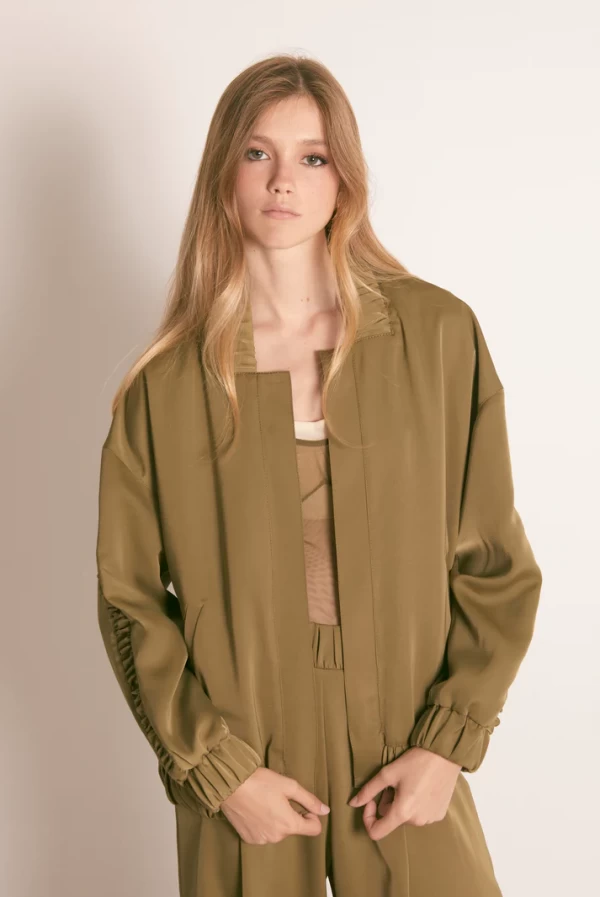 Maxi chaqueta bomber masavi