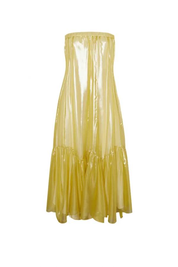 Maxi Vestido Palabra de Honor Lima de Masavi