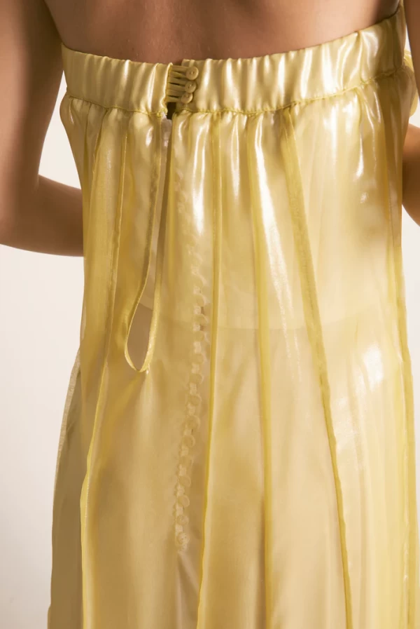Maxi Vestido Palabra de Honor Lima de Masavi