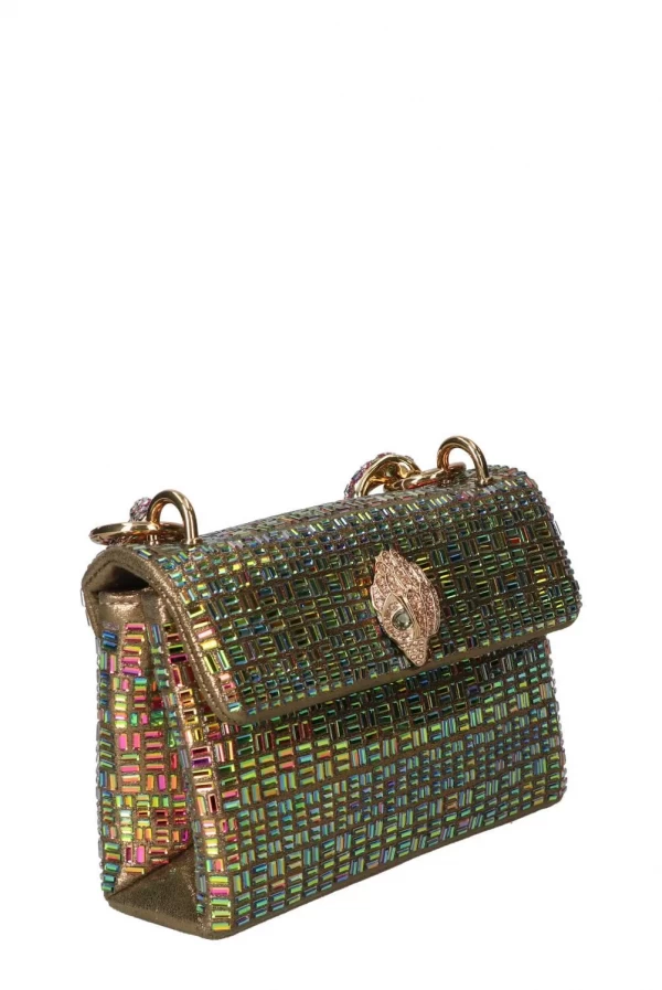 Mini bolso de cristales dorados Kensington Kurt Geiger
