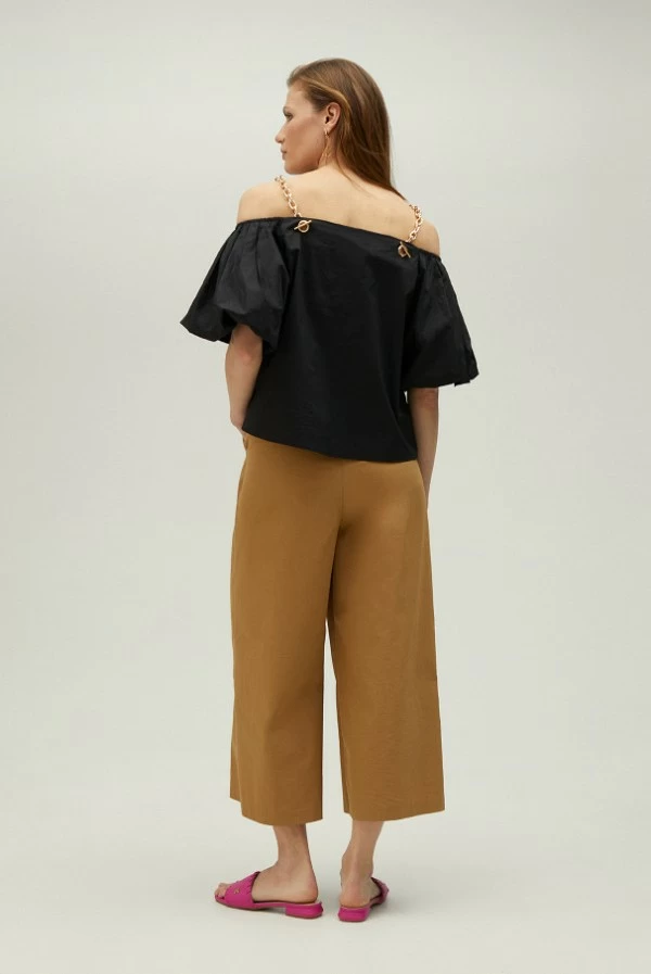 Pantalón Camel Wide Leg Lola Casademunt