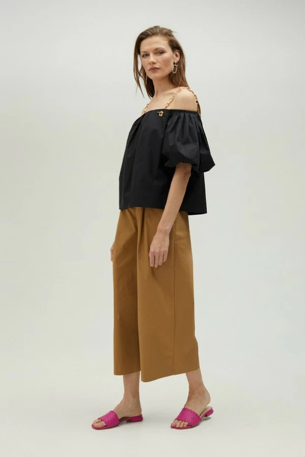 Pantalón Camel Wide Leg Lola Casademunt