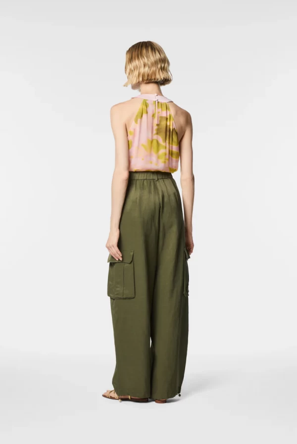 Pantalón Cargo en Lino Viscosa nenette